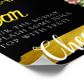 Bloemboeket Elegant Mimosa Bar Bord Poster (Hoek)