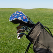 Bloemboeket en vliegende witte duif golfheadcover (Insitu)