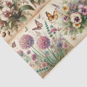 bloemboeket en vlinders Decoupage Tissuepapier (Detail)