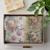 bloemboeket en vlinders Decoupage Tissuepapier (Geschenk)