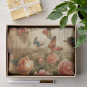 bloemboeket en vlinders Decoupage Tissuepapier (Geschenk)
