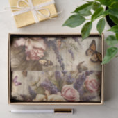  bloemboeket en vlinders Decoupage Tissuepapier (Geschenk)