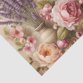  bloemboeket en vlinders Decoupage Tissuepapier (Detail)