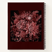 Bloemboeket gegraveerd - Dagboek Notitieboek (Achterkant)