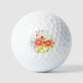 Bloemboeket golfballen met tekst (Voorkant)