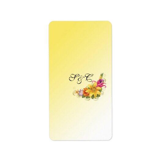 Bloemboeket Hershey's Miniatuur Wrapper Etiket (Voorkant)