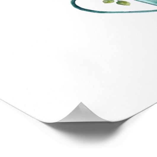 Bloemboeket in een gieter poster (Hoek)