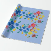 Bloemboeket inpakpapier (Uitgerold)