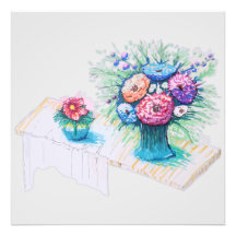 Bloemboeket kleurrijk en levendig