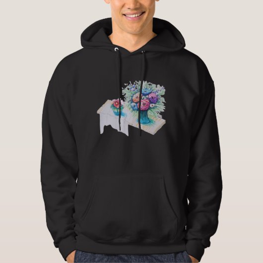 Bloemboeket kleurrijk en levendig. hoodie (Voorkant)