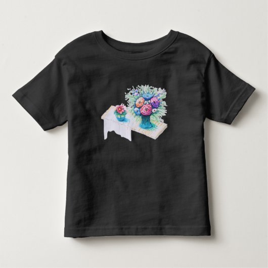Bloemboeket kleurrijk en levendig. kinder shirts (Voorkant)