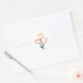 Bloemboeket, kleurrijke doodle Sticker (Envelop)