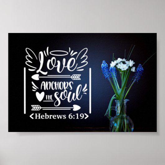 Bloemboeket | Liefde Verankert De Ziel Poster (Voorkant)