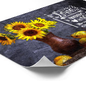 Bloemboeket | Liefde Verankert De Ziel Poster (Hoek)