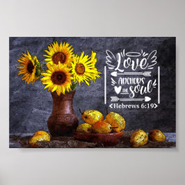 Bloemboeket | Liefde Verankert De Ziel Poster