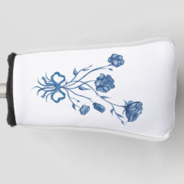 Bloemboeket Met Blauwe Strik Golf Headcover