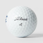 Bloemboeket Met Blauwe Strik Golfballen (Logo)