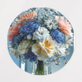 Bloemboeket met gastronomische cake labels (Design 1)