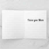 Bloemboeket moeders groet  kaart (Binnen)