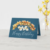 bloemboeket Orchidee Lily Flowers Verjaardag Kaart (Gele Bloem)