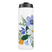 Bloemboeket Paarse Sinaasappel Thermosbeker (Voorkant)