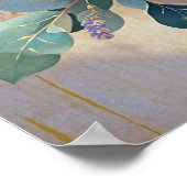 Bloemboeket pioenrozen lavendel poster (Hoek)