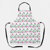 Bloemboeket Roze Groen Moeder Oma Schort (Voorkant)