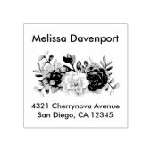  bloemboeket rubberstempel (Afrduk)