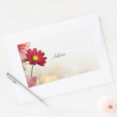 Bloemboeket SJABLOON, Rechthoekige Sticker (Envelop)