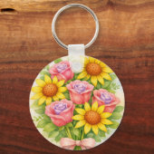 Bloemboeket Sleutelhanger (Achterkant)