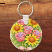 Bloemboeket Sleutelhanger (Voorkant)