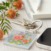 Bloemboeket Sleutelhanger (Voorkant Rechts)