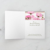 Bloemboeket tante Verjaardag Christelijk Kaart (Binnen)