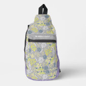 Bloemboeket Tiny Bouquet grijs lavendel Sling Bag (Voorkant)