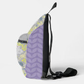 Bloemboeket Tiny Bouquet grijs lavendel Sling Bag (Rechts)