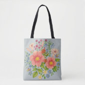 Bloemboeket Tote Bag (Voorkant)
