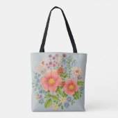 Bloemboeket Tote Bag (Achterkant)