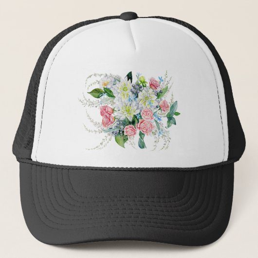 Bloemboeket Trucker Pet (Voorkant)