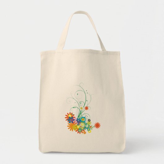 bloemboeket van kronkels vector tote bag (Voorkant)