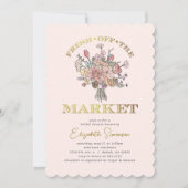 Bloemboeket Vers van de Markt Bruidsdouche Kaart (Voorkant)