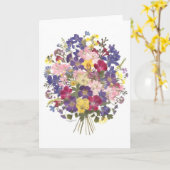 bloemboeket voor elk geval kaart (Gele Bloem)