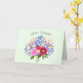 Bloemboeket Vouwkaart Kaart (Gele Bloem)