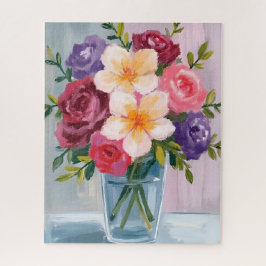 Bloemboeket Waterverf Bloemenschildering Legpuzzel