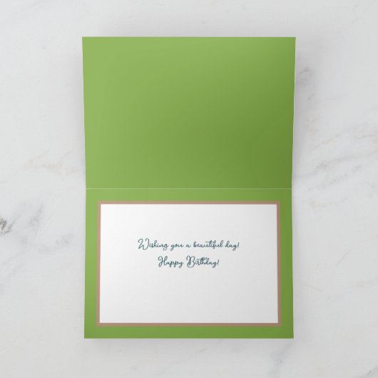  bloemboeket Witte Orchidee Bloem Verjaardag Kaart (Binnen)