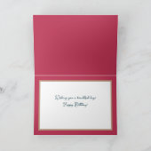  bloemboeket Witte Orchidee Bloem Verjaardag Kaart (Binnen)