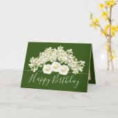 bloemboeket Witte Orchidee Bloem Verjaardag Kaart (Gele Bloem)