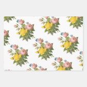 Bloemboeketpatroon Inpakpapier Vel (Voorkant 3)
