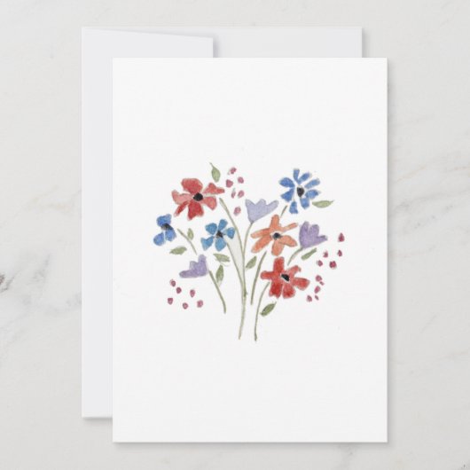 bloemboekje bedankkaart (Voorkant)