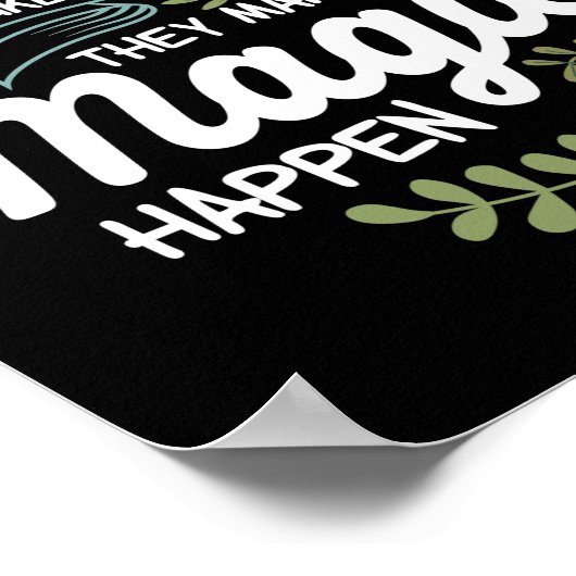 Bloemboksen zijn als eenhoorns poster (Hoek)