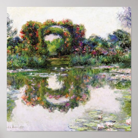 bloembollen Giverny Claude Monet Poster (Voorkant)
